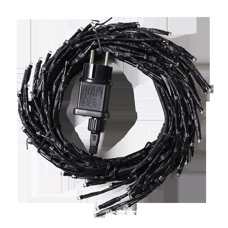 a black electrical plug and a black cable