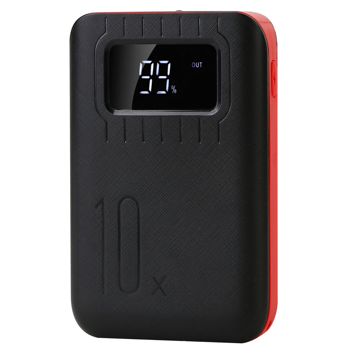 a black and red electronic device