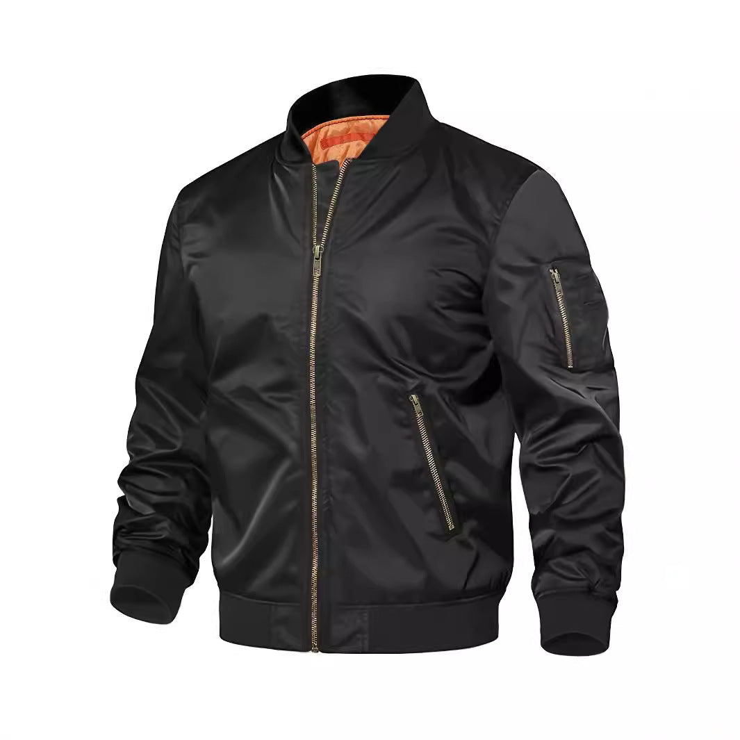 a black jacket with a zipper