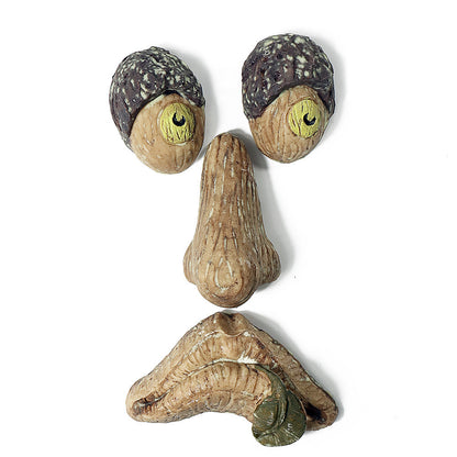 Funny Tree Face Decor Garden Decor Latex Tree Hugger Art Glow In The Dark For Easter Outdoor Creative Props Garden Accessories