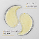 24K Gold-Style Under-Eye Mask Set, 30 Pairs