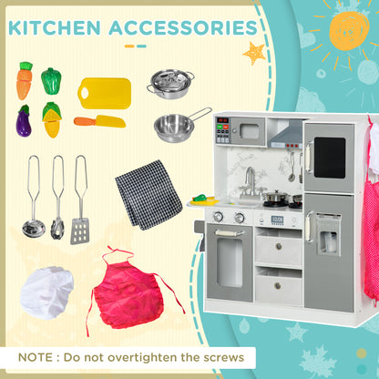 Play Kitchen Set for Kids W/ Lights Sounds