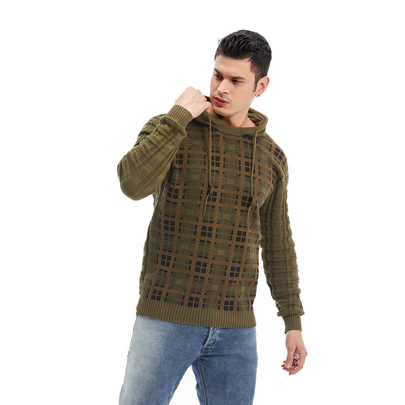 a man in a green sweater
