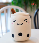 Strawberry Milk Tea Plush Toy Pillow
