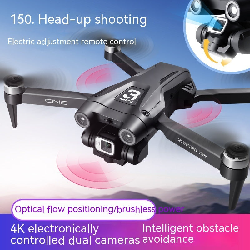a black drone with a camera