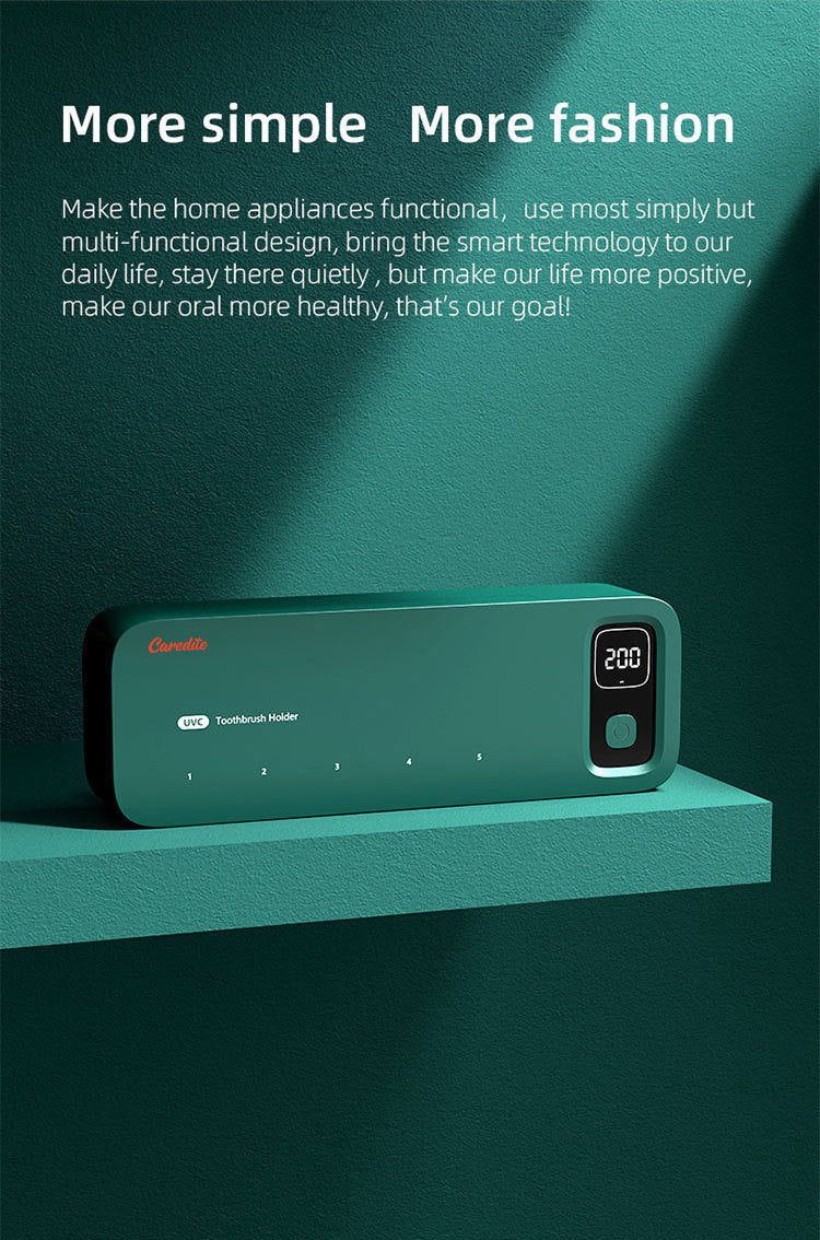 a rectangular device on a shelf