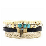 Men's Vintage Braided Leather Bracelet