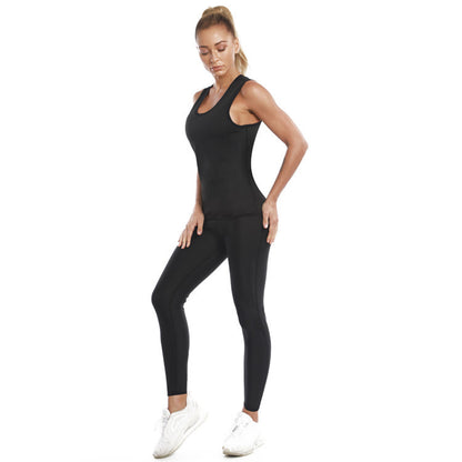 Heat sauna body sculpting vest