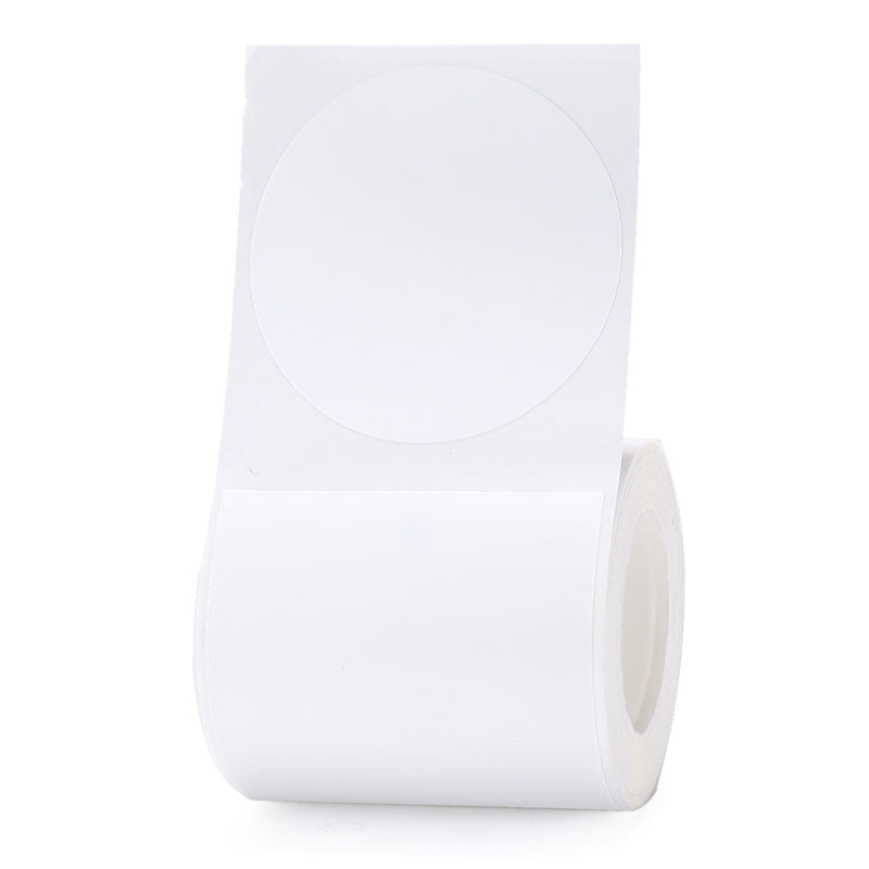 a roll of white paper