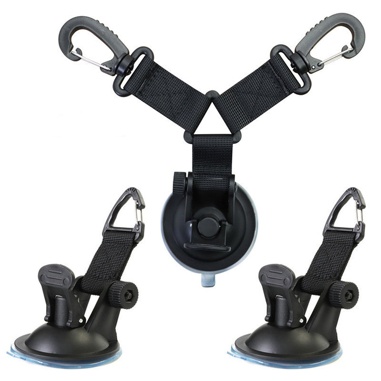a suction cup with a strap attached to it