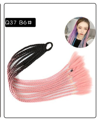 a group of braided hair