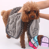 Quick-Dry Microfiber Bath Towel for Dogs and Cats