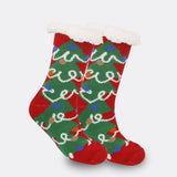 Women's Fleece-Lined Christmas Indoor Socks
