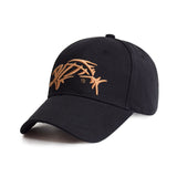 Fishbone Embroidered Baseball Cap