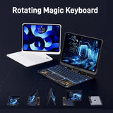360-Degree Rotating Bluetooth Keyboard Case for iPad