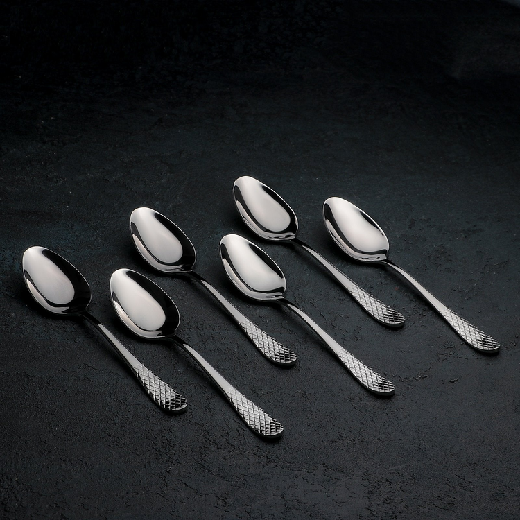 a group of silver spoons