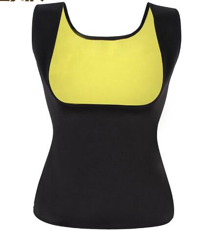 a black and yellow tank top