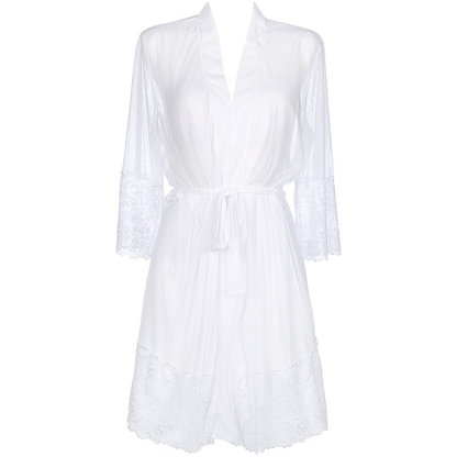 Sheer Robe Axami Naughty in Nude White