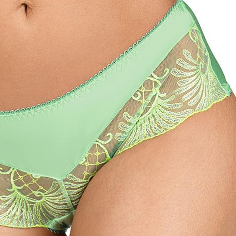 Semi Sheer Boyshorts Panty Sawren Mint