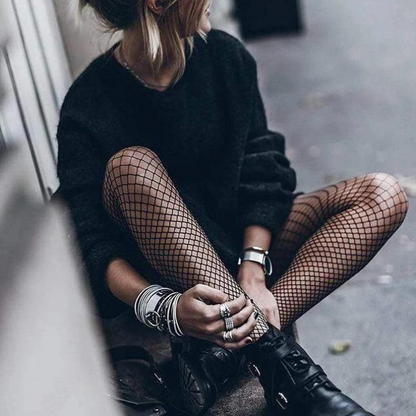 Fishnet Hold Up Stockings Fiore Risk 40 Den