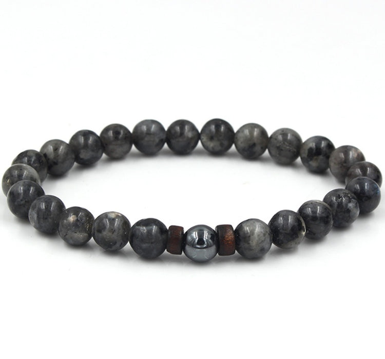a bracelet with a bead on it