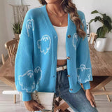 Women's Button-Front Casual Knit Cardigan