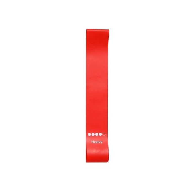 a red rubber band on a white background