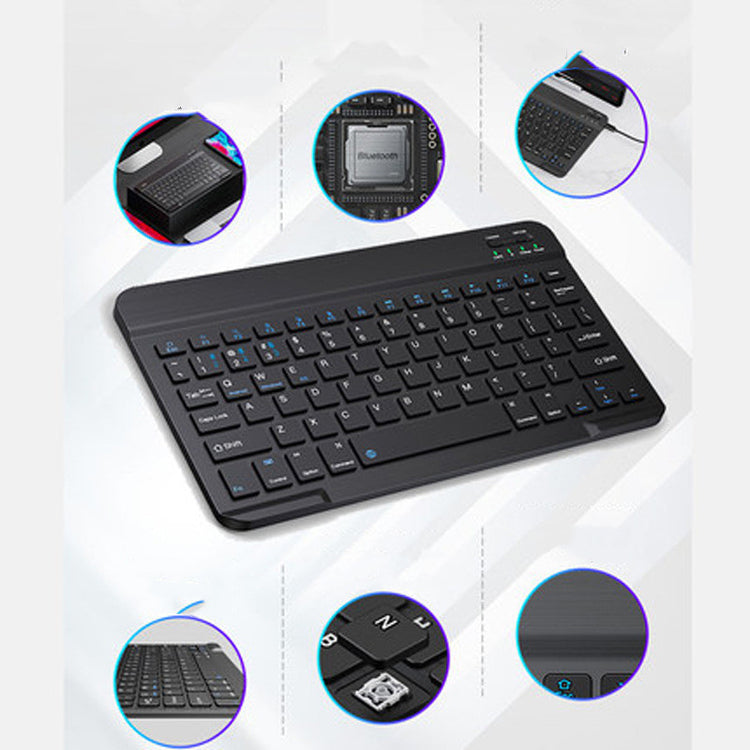 a computer keyboard with many pictures of the same keyboard