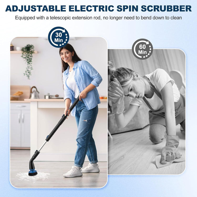 a woman using a vacuum cleaner