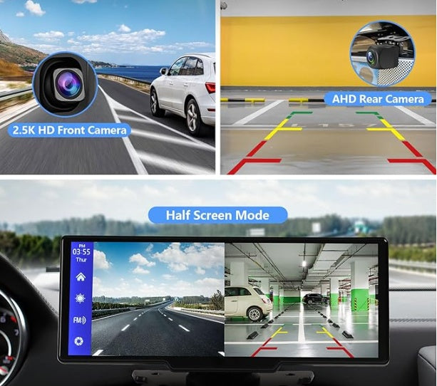 a car with a camera and a camera on it