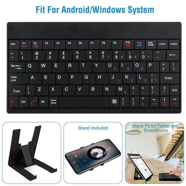 a black keyboard with many letters
