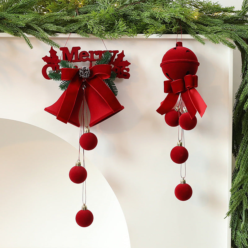 a christmas decoration from a white wall