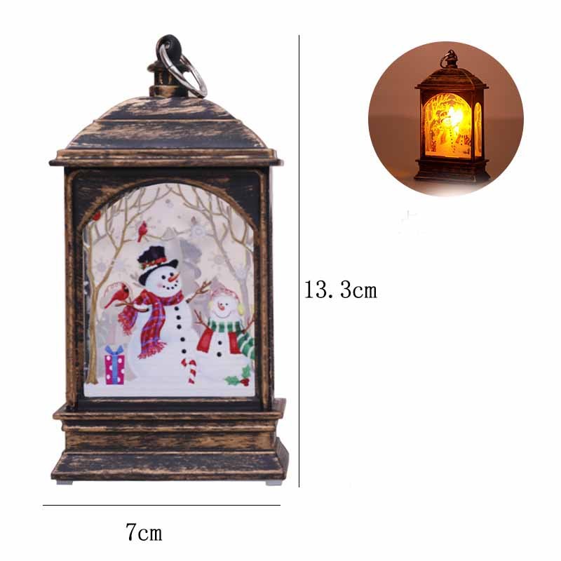 Christmas Elderly Snowman Elk Decoration Night Light