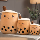 Strawberry Milk Tea Plush Toy Pillow