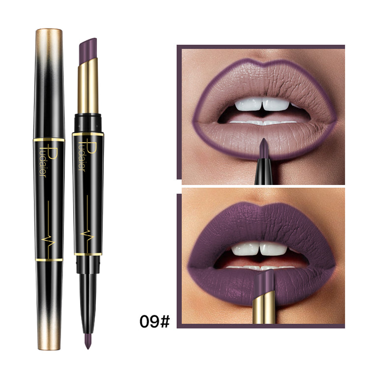 a close up of a lip liner