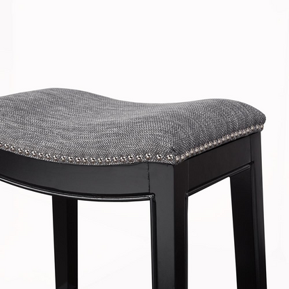 Belfast Saddle Counter Stool, Grey
