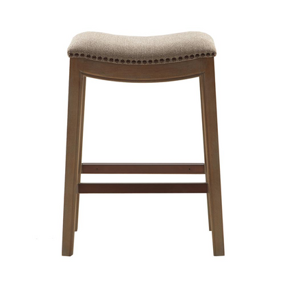 Belfast Saddle Counter Stool, Grey