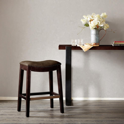 Belfast Saddle Counter Stool, Grey
