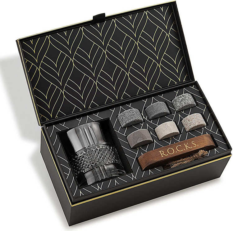 a box with a variety of objects