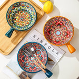 Glazed Ceramic Salad and Dessert Bowl