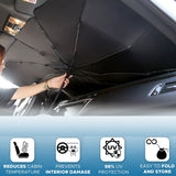 Foldable Umbrella-Style Car Windshield Sun Shade