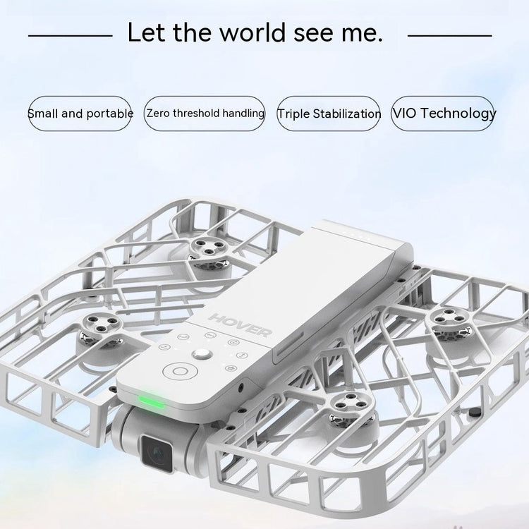 a white drone with a camera