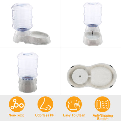 3.5L 1Gal Pet Water Dispenser Self-Dispensing Gravity Pets Water Feeder Automatic Pet Waterer Cat Dog