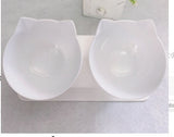 Elevated Double-Bowl Cat Feeding Station