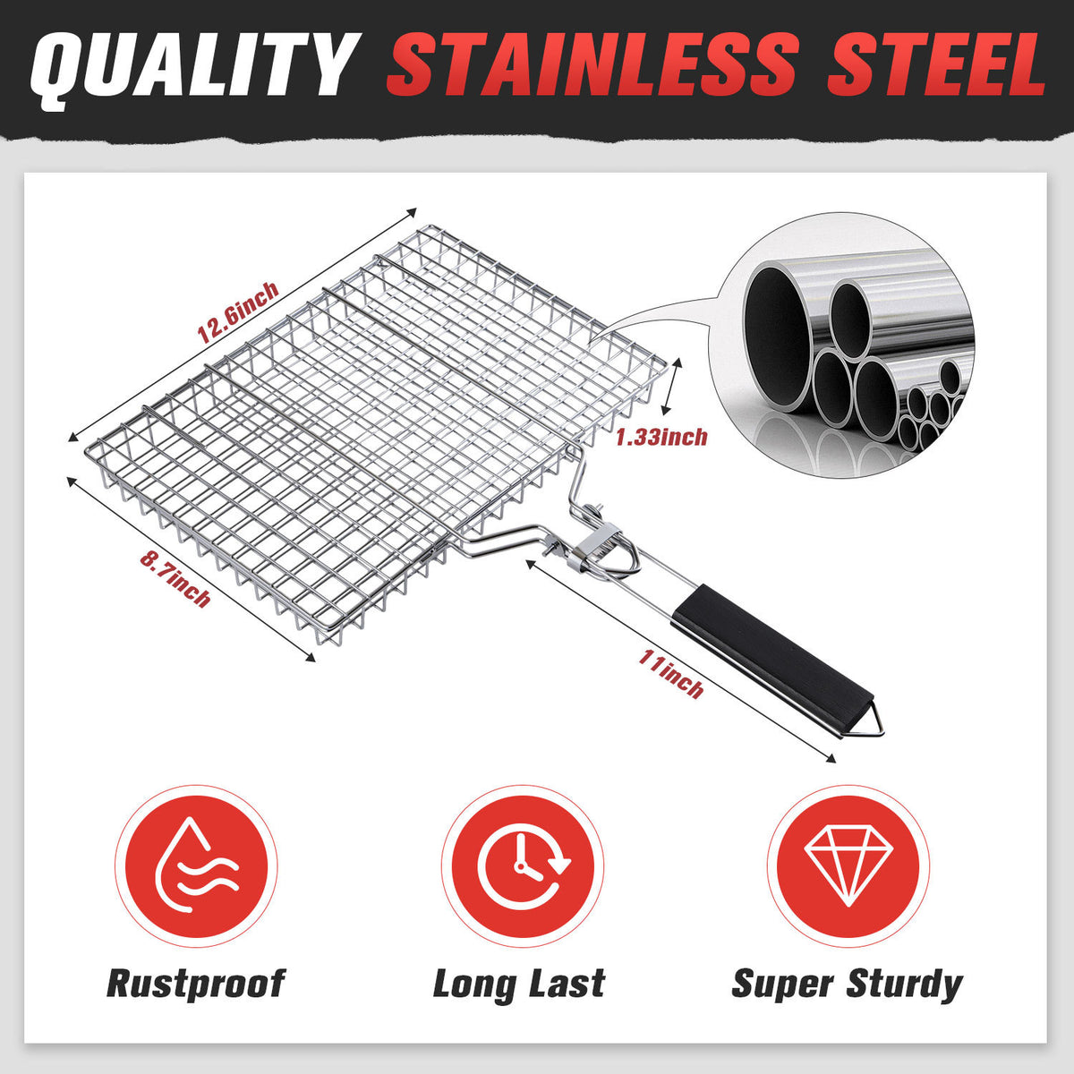 a metal grate with a handle