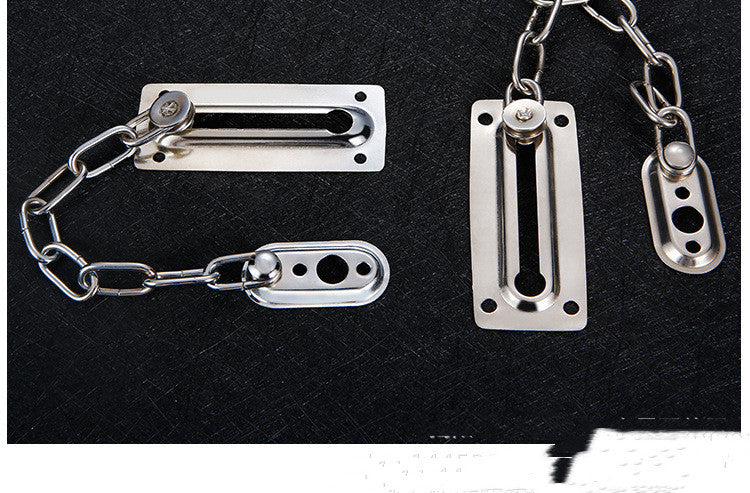 several metal pieces of chain