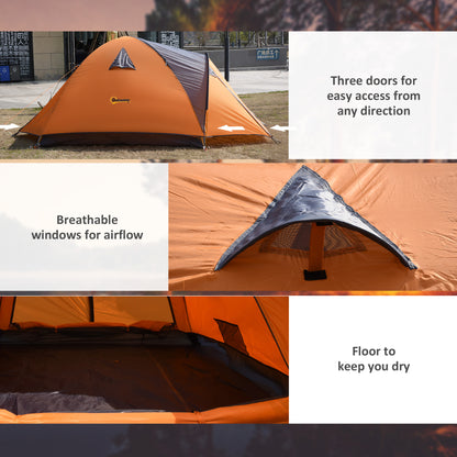 Camping Tent with Porch for 4 People