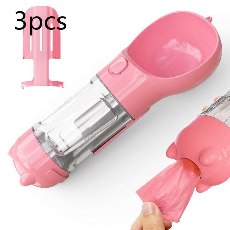 a pink device with plastic bag in it