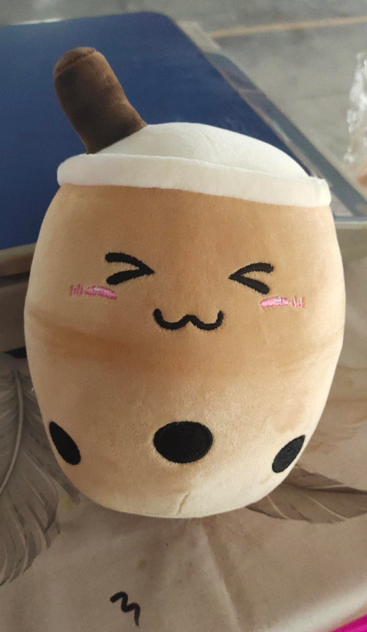 a stuffed animal with a face