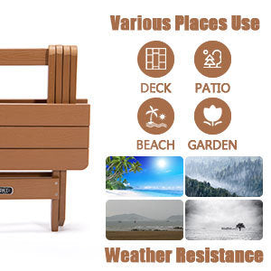 a wood chair with different pictures